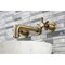 Kingston Brass KS8123NX Two-Handle Wall Mount Bathroom Faucet, Antique Brass KS8123NX - alternate 3